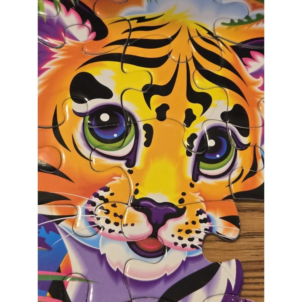 Lisa‎ Frank Forrest Puzzle 48 Pc Incomplete 42/48 Pieces Damaged Piece